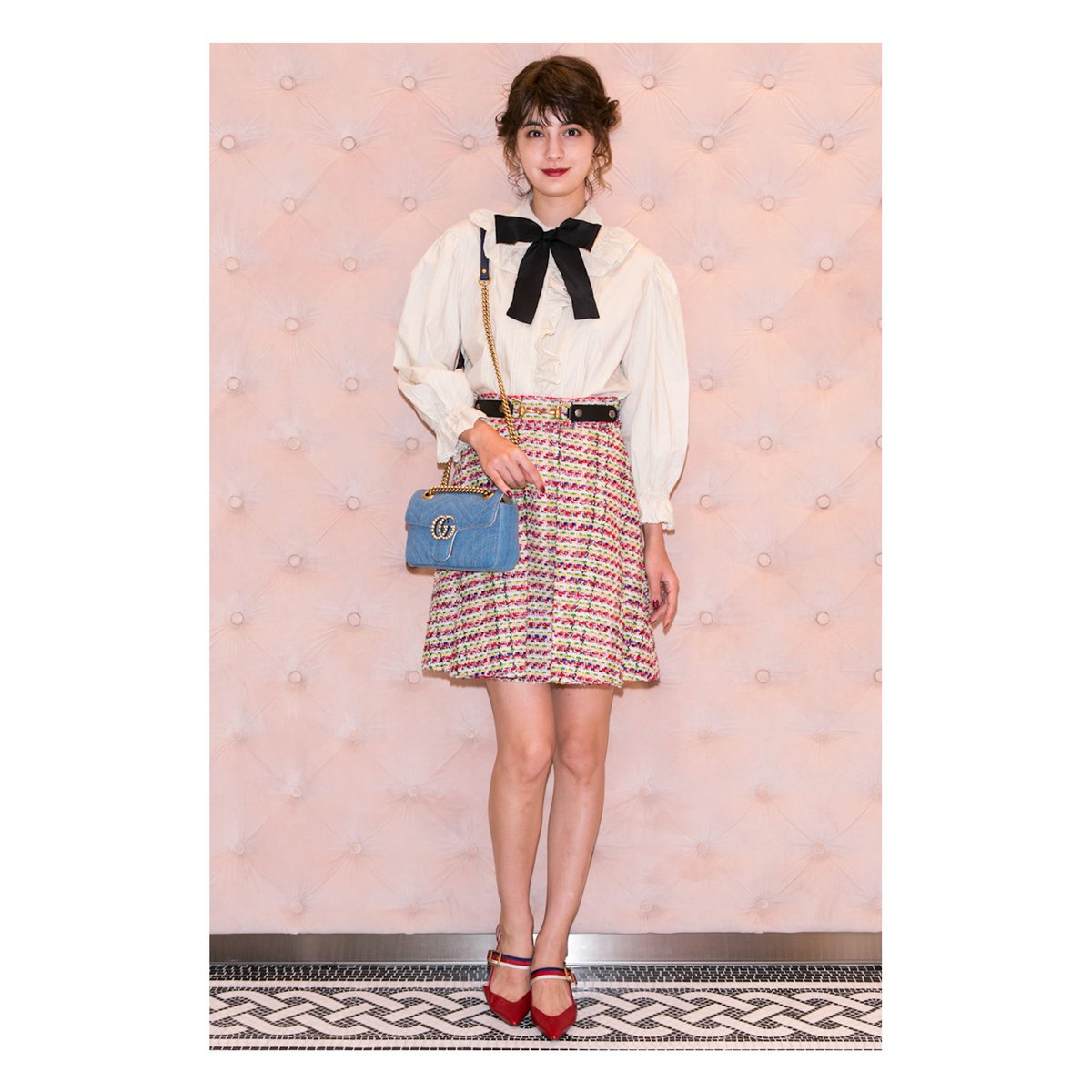 gucci's tweet photo. In #GucciPreFall17 and #GucciFW17, #HikariMori, @mggyy, Sen and Shisyu at the opening party of the newly renovated #GucciGinza flagship. https://t.co/rw0gjbBre9