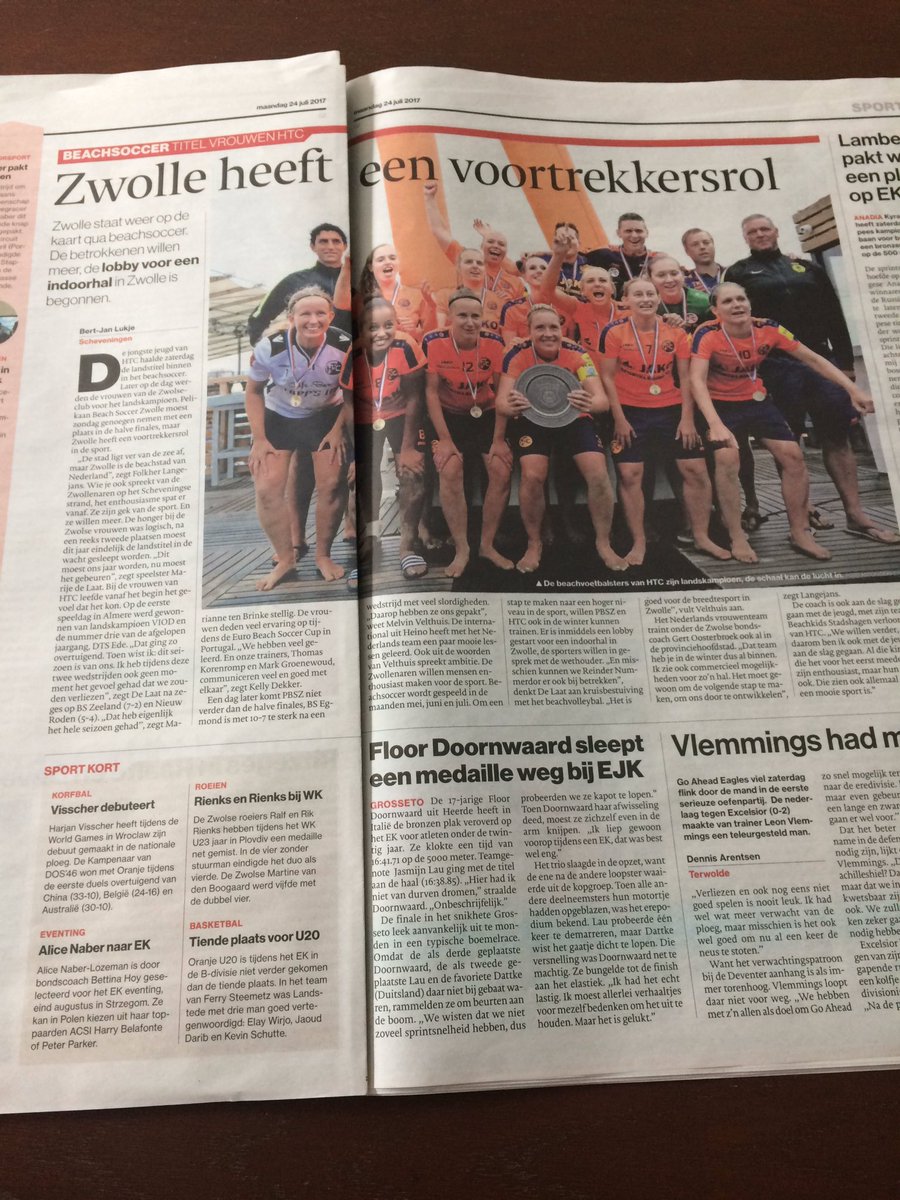 HTCBeach's tweet photo. Heerlijk ontwaken met @sportstentorzwo #beachsoccer #indoorhal #kampioenen @Gemeente_Zwolle https://t.co/vxu6mAKxBo