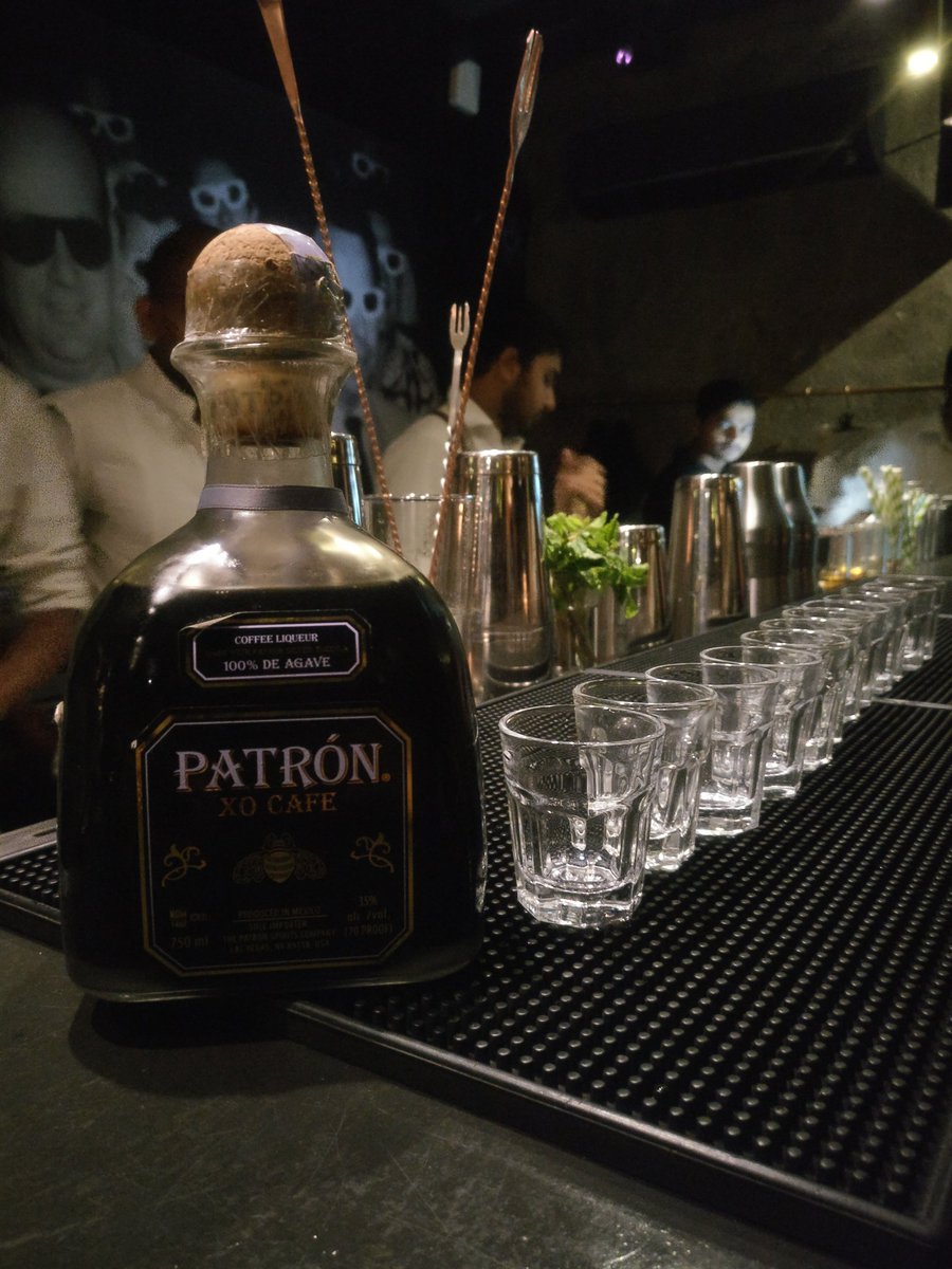 grubitizer's tweet photo. #PatronXOCafe shots at @Sly_Granny! #FBAIDrinks Bar Crawl @FoodBloggerAI @MorningFreshInd @AspriSpirits https://t.co/7daFVFcQpf