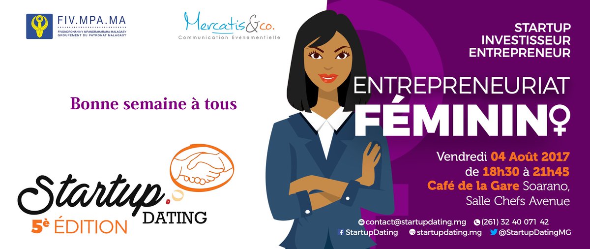 StartupDatingMG's tweet photo. #StartupDating #entrepreneuriat_féminin https://t.co/932XBbIBGD