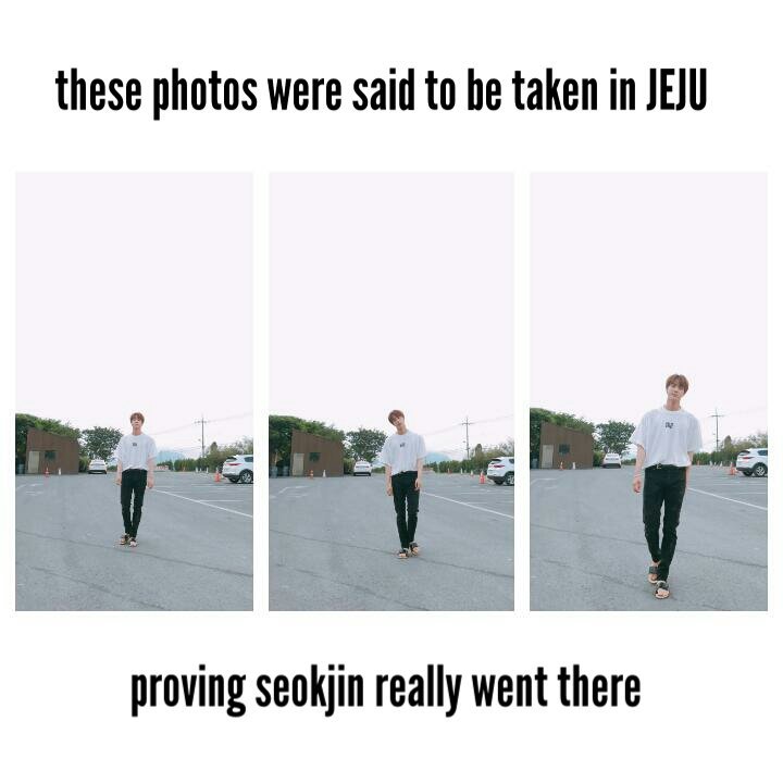 TheTKGlobal's tweet photo. it was also said that seokjin was with a manager when he went to jeju (see right pic) then taekook, but seokjin alr left yesterday ➡ seoul https://t.co/rXTKhwsJ8b
