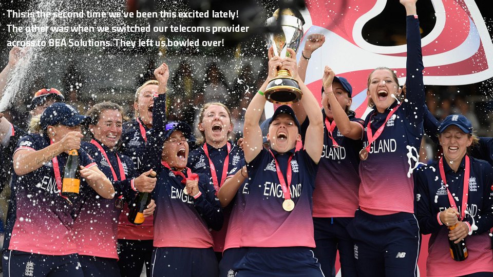 BEASolutions's tweet photo. When needing to choose a new telecoms provider, this lot weren't left stumped! #BEACeleb #EnglandWomen #WomensWorldCup2017 #StillMadeUp https://t.co/hnRAvxhnd9