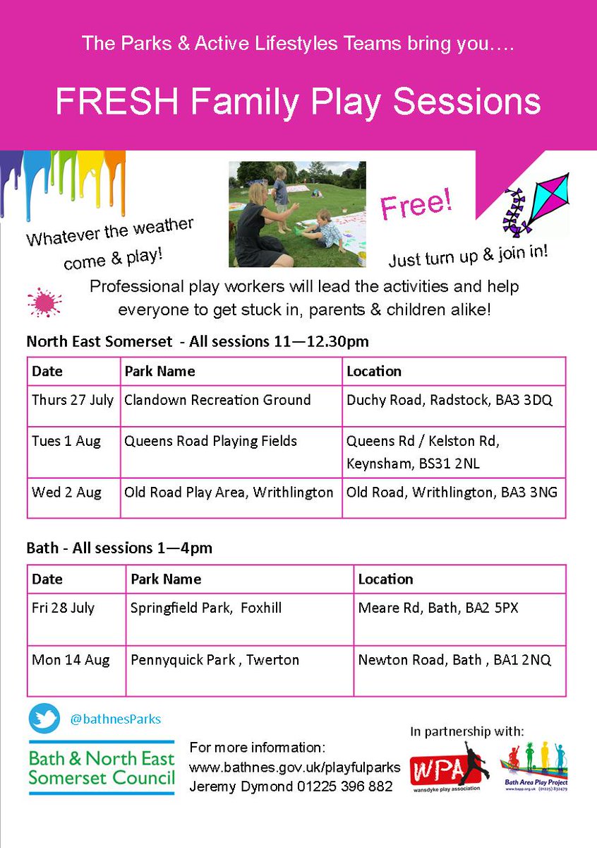 BathnesParks's tweet image. So near you can almost taste it... free Family Play @BathPlayProject @wpaplay @MumsnetBath @bathmums @keynshamvoice @SomGuardian
