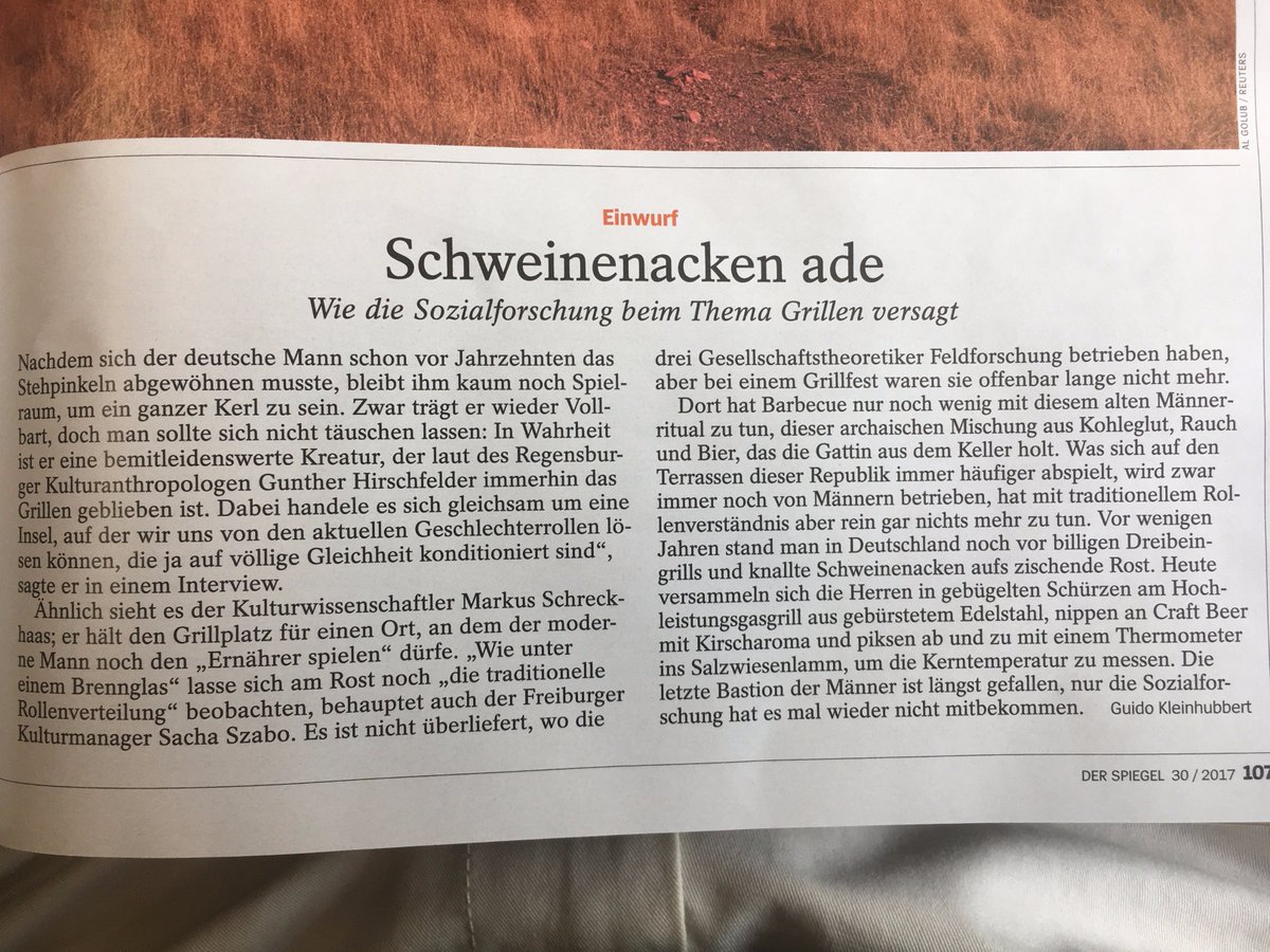 Auch diese Bastion ist also gefallen, sagen Soziologen...