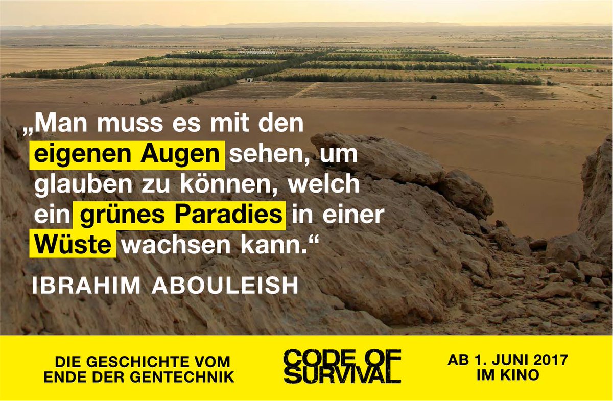 codeofsurvival_'s tweet photo. #Optimismus zum #Wochenstart &amp; ganz viel #hoffnung dank der @sekemgroup, die Mitten in der Wüste produktive Landwirtschaft aufgebaut haben. https://t.co/642bgilKax