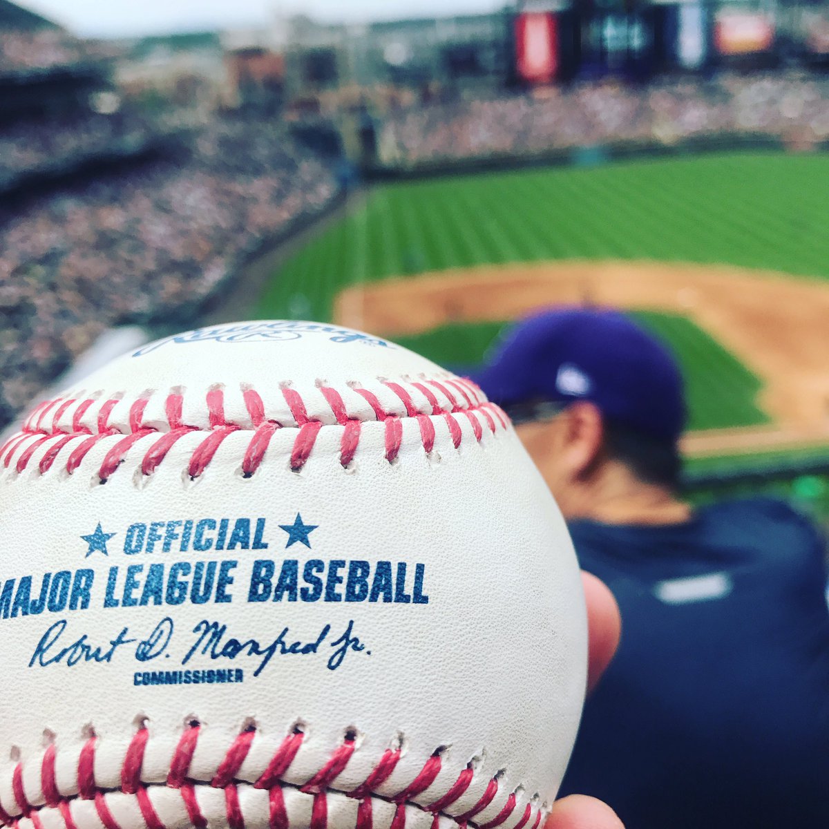 Loongjerseys's tweet photo. Caught foul ball number two today at the @Rockies game today! https://t.co/PfQ87hnAhF #Rockies #RoxWin #WalkOffCycle #Googlejerseys https://t.co/gJTPc0lErK