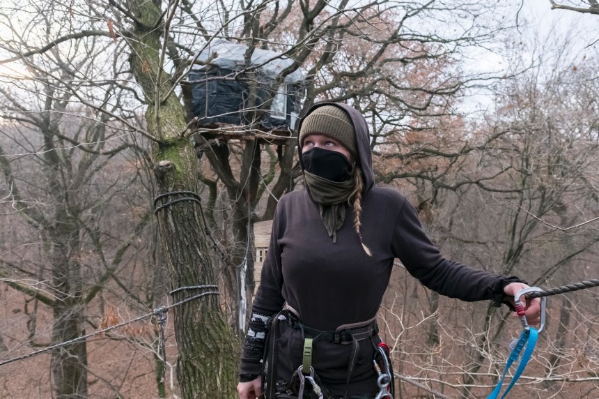 JusHambi's tweet photo. Video of Songs in trees of #Hambi #Occupation #resist ing #lignite #mining dedicated to #puszcza defenders https://t.co/qKAILWVSUs #nocoal https://t.co/XVxsDaX5hi