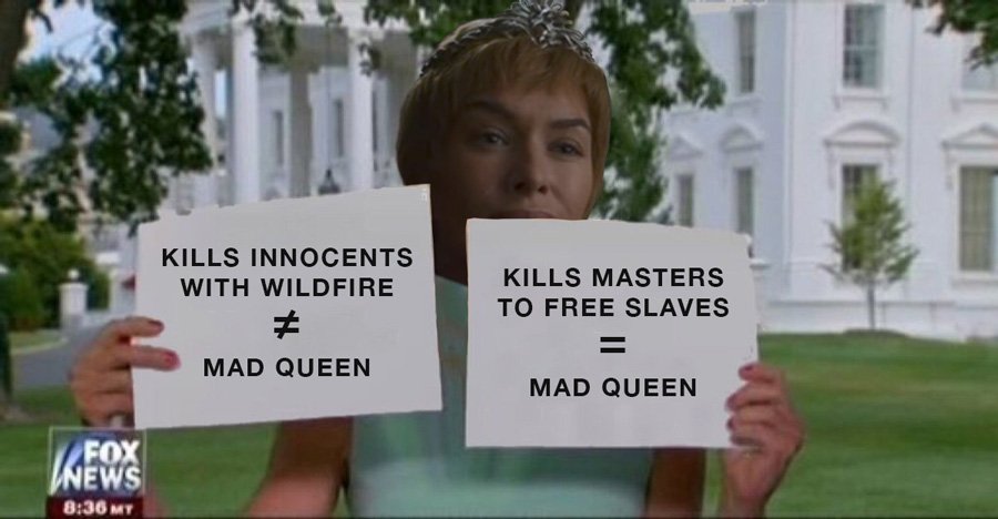 begoniafiddle's tweet photo. Cersei trying to rally Tyrell allies with alternative facts.  #GameOfThrones #GoT https://t.co/HxWsGSuTRw
