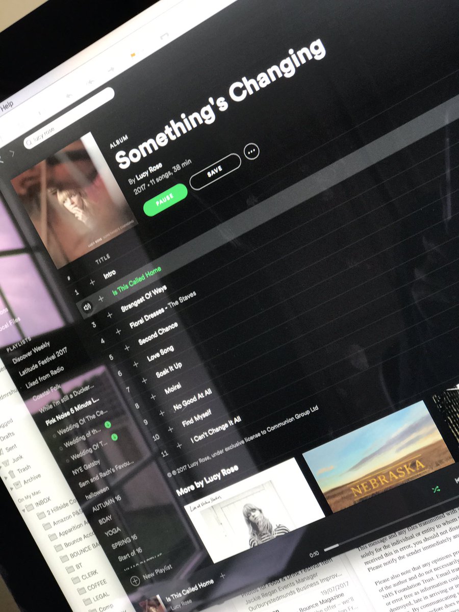 bouncemaguk's tweet photo. Our album of the week... "Something's Changing" by @lucyrosemusic... our office mood has changed #printdeadline #changeofmood #thankslucy! https://t.co/Mkr0owItaH