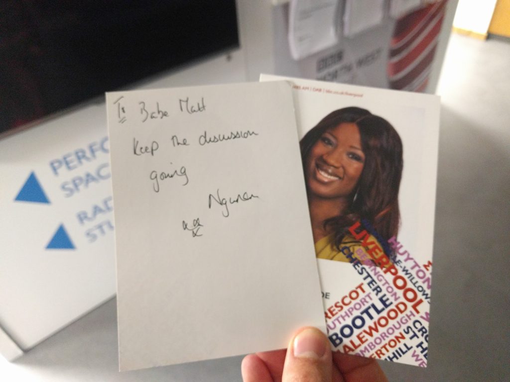 cubicgarden's tweet photo. The crisis of masculinity on BBC Merseyside’s upfront with @NgunanAdamuBBC @queekd… https://t.co/pFAFNseX56 https://t.co/KCrmzB9eeN