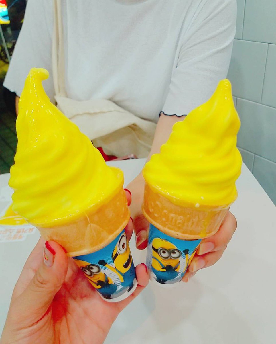 韓国トレンド情報 Bebe Sur Twitter 本日の記事更新 韓国で大人気のミニオン 韓国マクドナルドとミニオンがコラボ 黄色の見た目が可愛い バナナアイスクリーム 詳しくは T Co No309zmybi