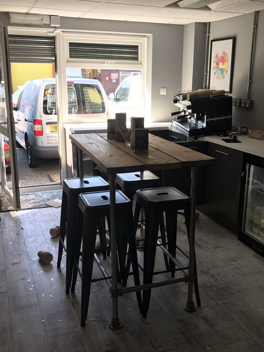 Gutted to come in this morning to a break in. Our beloved Toper roaster has been taken #bristoltwentycoffee #sadtimes