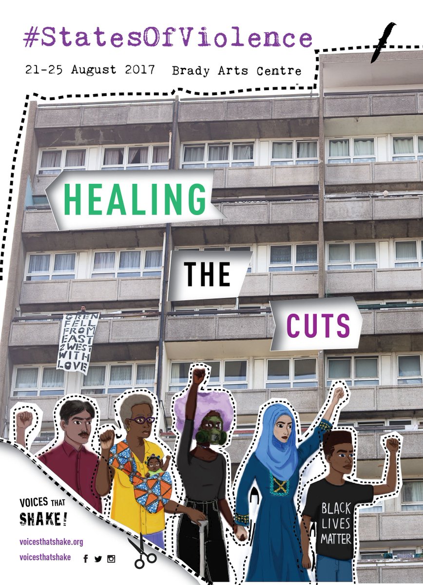 Liquorice_Fish's tweet photo. The next @voicesthatSHAKE Shake-Up! Free #art #activism #film #poetry #zine making on #StatesOfViolence #HealingTheCuts 21-25 Aug #Shake2017 https://t.co/zRNDrGv5Ok