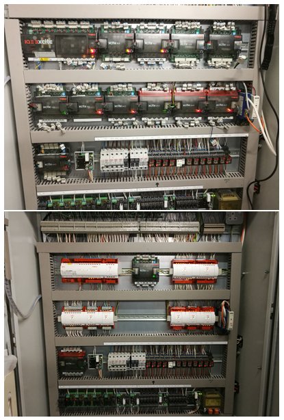 EPAnoticeboard's tweet photo. Following replacement of water damaged IQ3's you can really see the space saving available with @trendcontrols IQ4E range. #energycontrolled https://t.co/rXVFi7DaH1