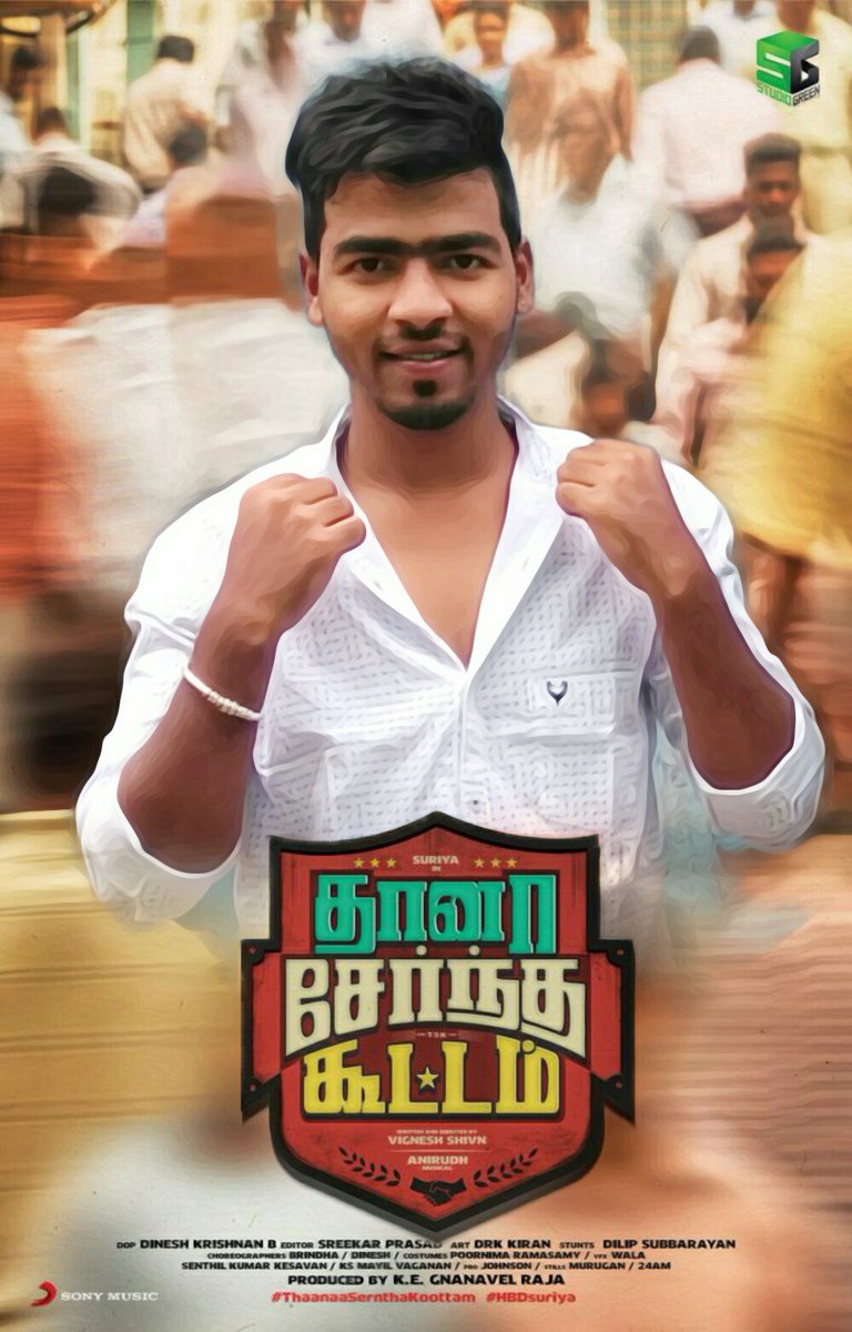 ghost_twtz's tweet photo. #TSKFirstLook #FansVersion 😎😉 @VigneshShivN @Suriya_offl @rajsekarpandian #Suriya  😘😘 https://t.co/2XpDcKCwk5