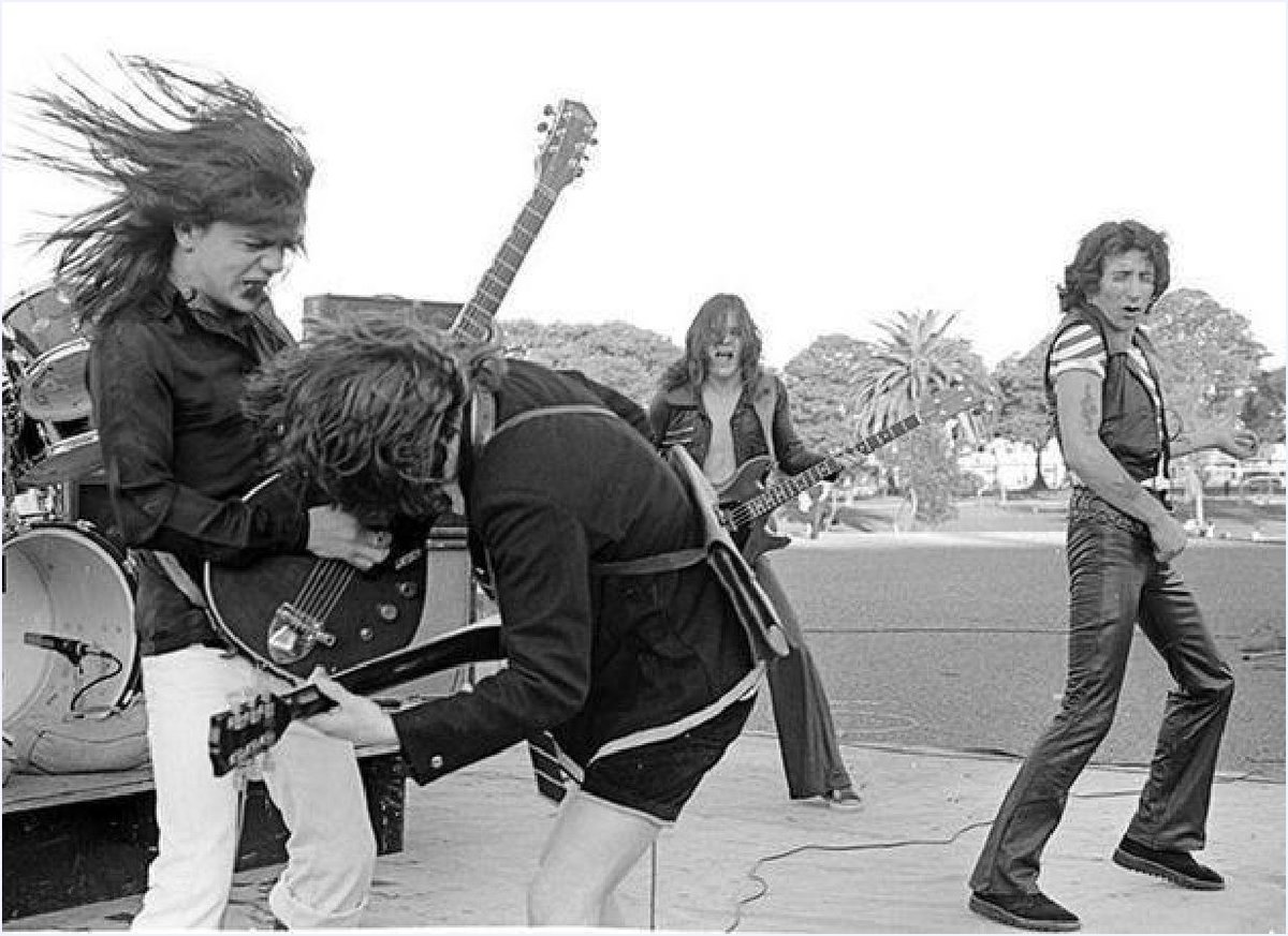 denis_haggerty's tweet photo. ACDC live in Sydney Victoria Park, 1975 #acdc #acadaca #bonscott #angusyoung. https://t.co/TMEVWAEH1d