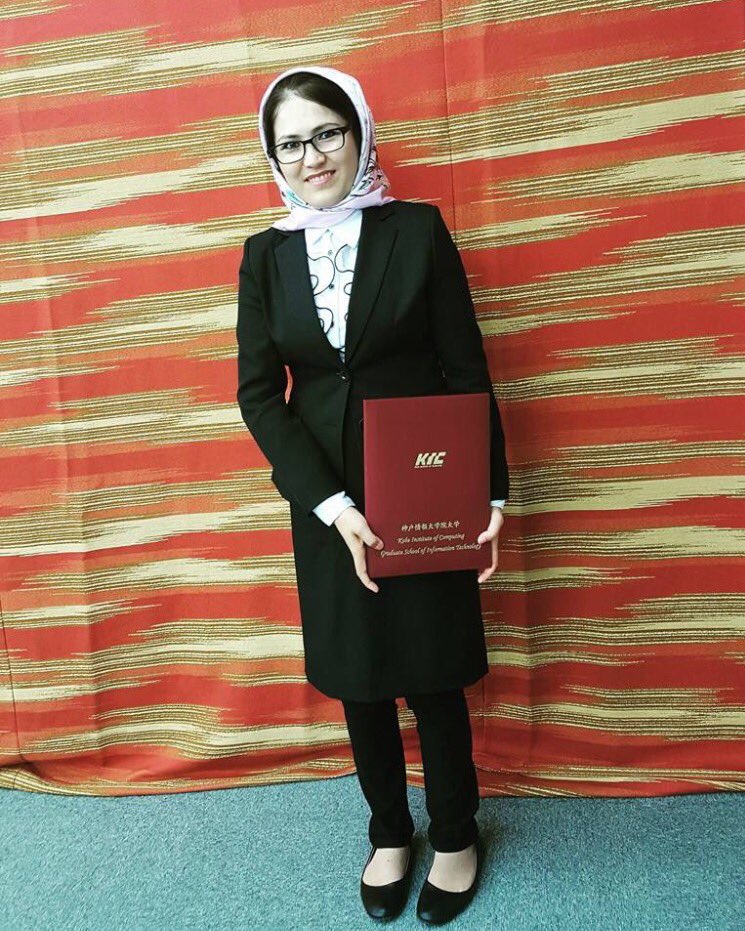 SalehaSoadat's tweet photo. Najiba Hussaini -from a deprived province Daikondi- with a master degree from Japan is killed in today's bombing. @EKohsar https://t.co/ElJEr8vqus