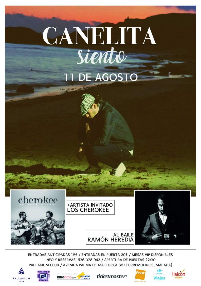 entradasclick's tweet photo. ¿Quieres tu reservado para disfrutar del #Canelita el 11 de Agosto en #Palladium?
Desde 150€ para 4 personas
+ Info y Reservas: 633 100 963 https://t.co/rOMZLVMKBN