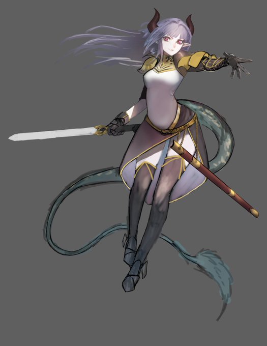 ひとまずラフはこれで。腰あたりが少し気になるけど 