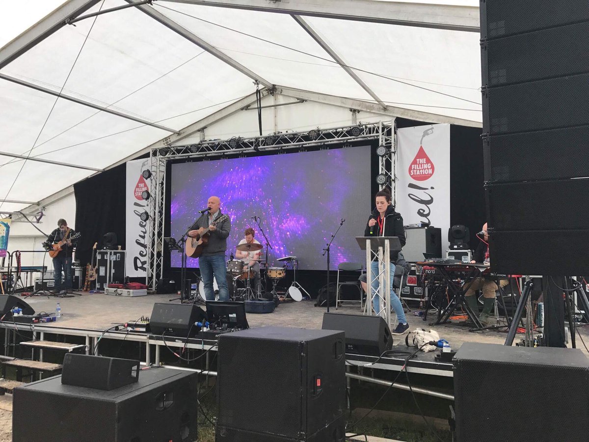 D3ChurchAV's tweet photo. Excited to be at @TFSRefuel all this week! Pictured is Mark sound-checking for Canadian worship leader and song writer @briandoerksen https://t.co/PvH5Biu6hY