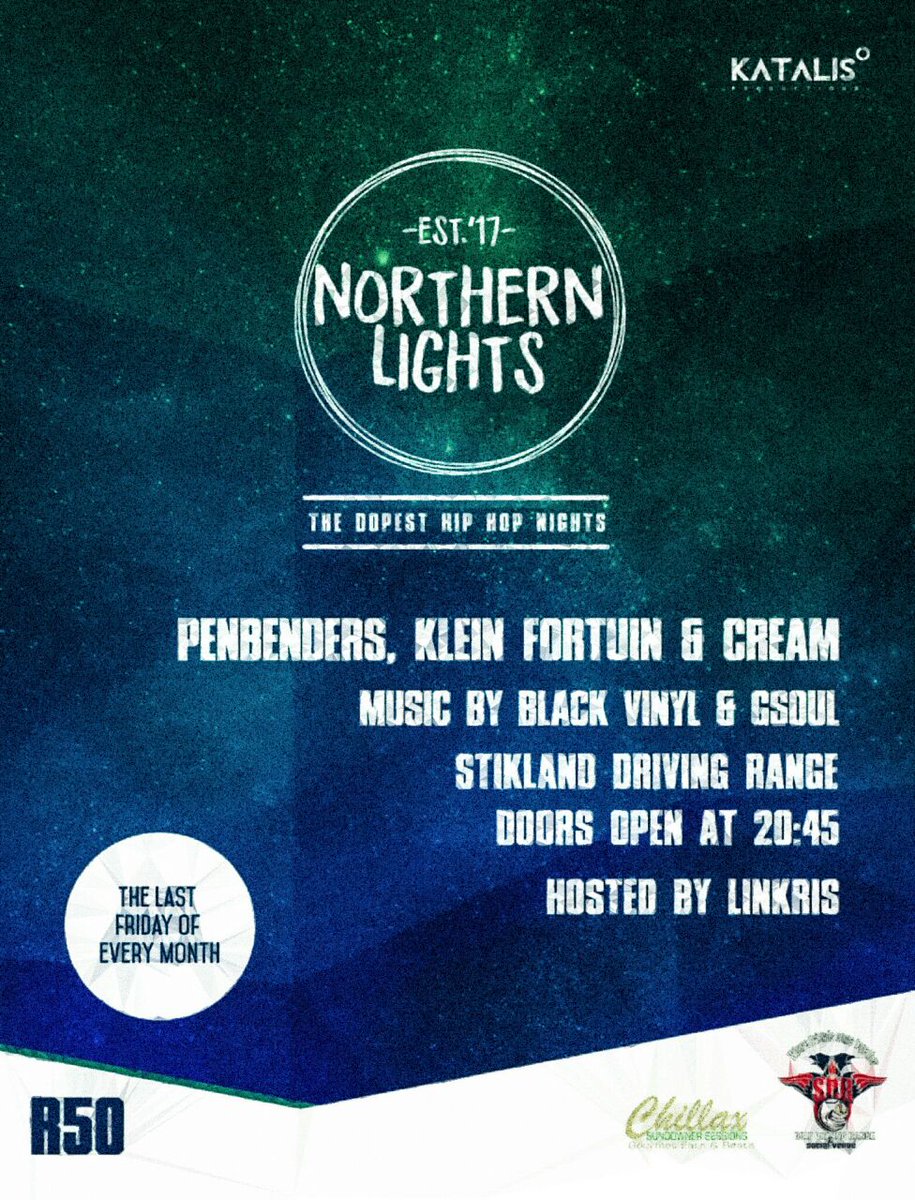 KatalisP's tweet photo. Bringing Dope Hip hop events back to the NORTHERN Suburbs of Cape Town. Please Share, Thanks! https://t.co/HlyNXeRuwj
#NorthernLights https://t.co/rzlSJl3Xyi