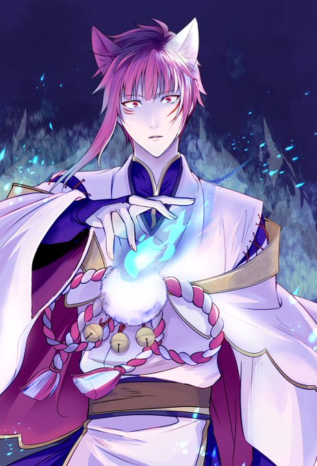 白狐のtwitterイラスト検索結果 古い順