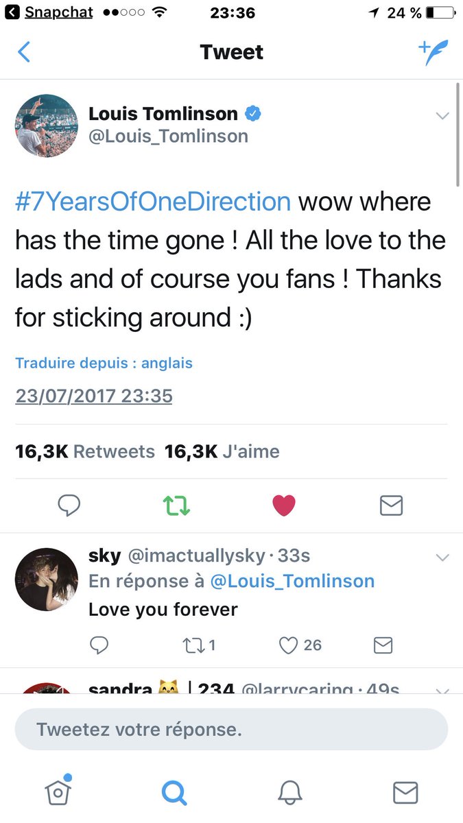 weirdirection's tweet photo. Jles aimes tellement c fou #7yearsOneDirection https://t.co/AhEtNS9Ra7