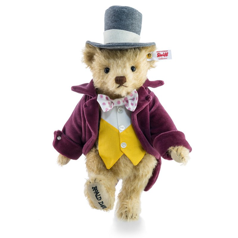 Nauticalia's tweet photo. An eccentric character with an appearance to match, @SteiffOnline have created a limited edition Willy Wonka bear! https://t.co/CfZTb1Xmoj https://t.co/yT70nEXqeH