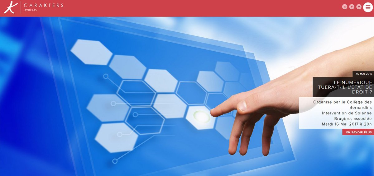 apsulis's tweet image. [Créa / Réa @apsulis] Le nouveau site du cabinet @Carakters #avocats #Paris #Lille carakters.com/fr/