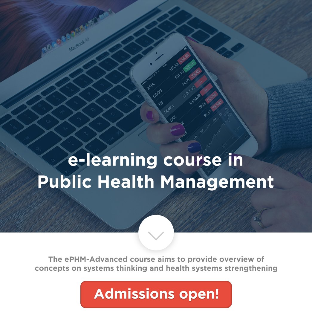 iphindia's tweet photo. INVITING #APPLICATIONS for #PublicHealthManagement (#ePHM)
Check here: https://t.co/hQktUeySUh
#ePHM #publichealthmanagement #IPHbengaluru https://t.co/5ZOnlSXqkF