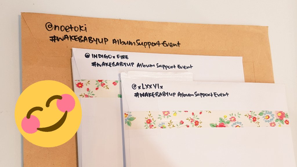 ricejuseyoevent's tweet photo. [☆] #WAKEBABYUP 당첨물품을 배송했습니다! Prizes sent out earlier today! ^-^ @Matoki_FanFan @noetoki @INDIGOxFIRE @xLXXVIx let us know when you get it! https://t.co/l8GpqdBIO4