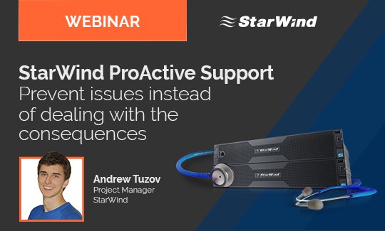 starwindsan's tweet image. Learn how StarWind #ProActiveSupport will save your time on #monitoring the IT environment
Watch the video:starwindsoftware.com/starwind-proac… #StarWInd