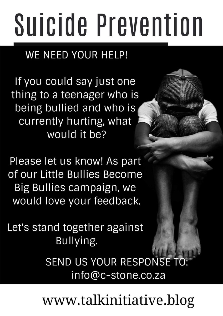 sharne_labotski's tweet photo. We need your help! #TalkInitiative #bethechange #SuicidePrevention https://t.co/RVrqziamLT