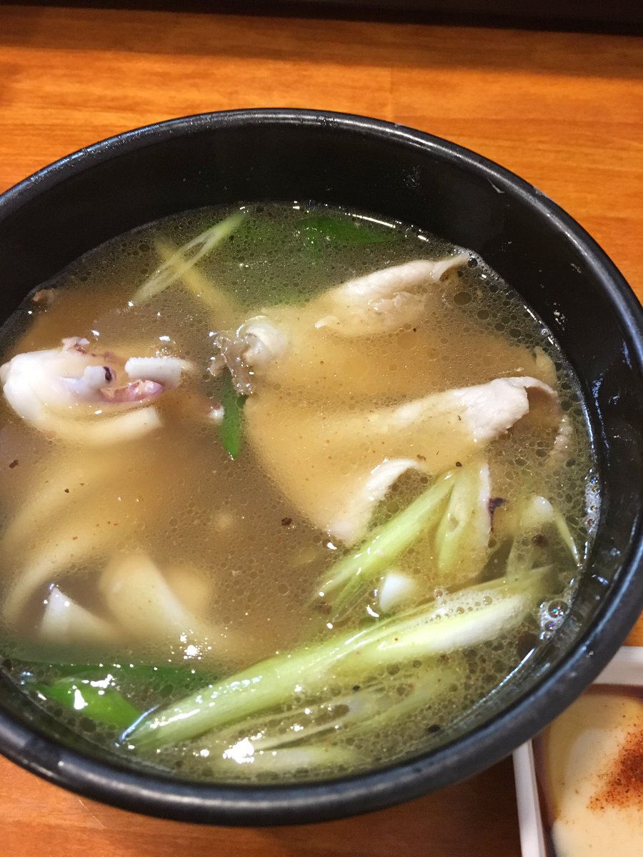 menbakkari's tweet photo. ◉ラーメン哲史
⚪︎剣先イカの塩つけ麺 https://t.co/6o3KJoLyKF