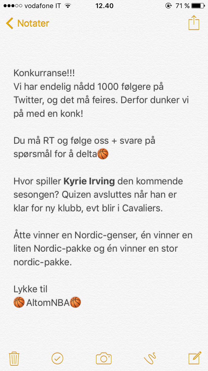 Ny konk. RT+følg oss og svar for å delta. Hvor spiller Kyrie den kommende sesongen?🏀🏀🏀🏀
