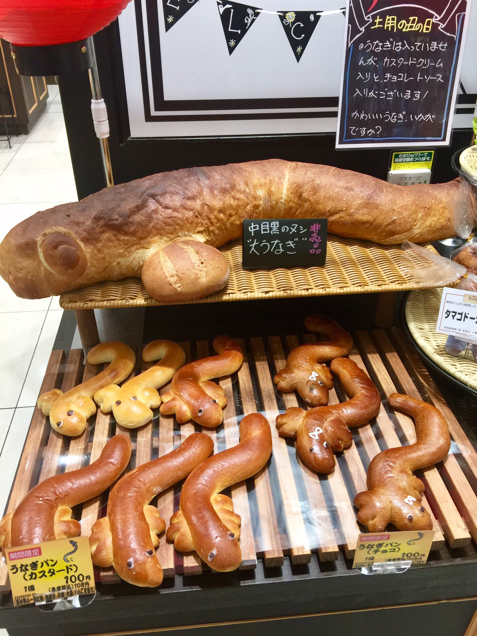 おかざき 阿 吽 13 2 12発売 うなぎパン 非売品でこの大きさ作るところにパン屋さんの意気込みを見ました 流行るかな うなぎパン