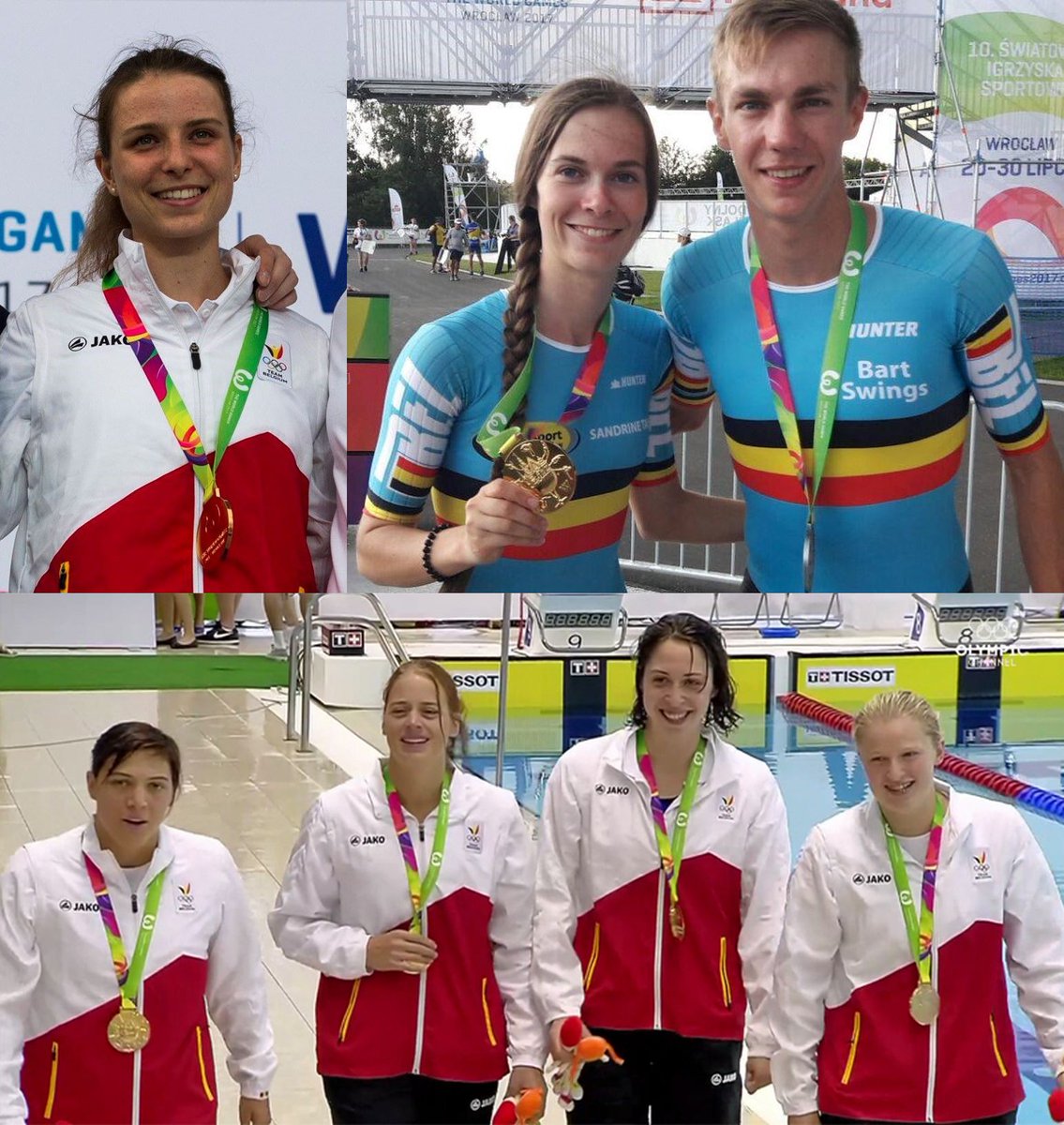 Proficiat met al die blinkende medailles op #TWG2017! <a href="/SandrineTas/">Sandrine Tas</a> <a href="/bartswings/">Bart Swings</a>, Anak Verhoeven, en vrouwen #reddendzwemmen <a href="/teambelgium/">Team Belgium</a>
