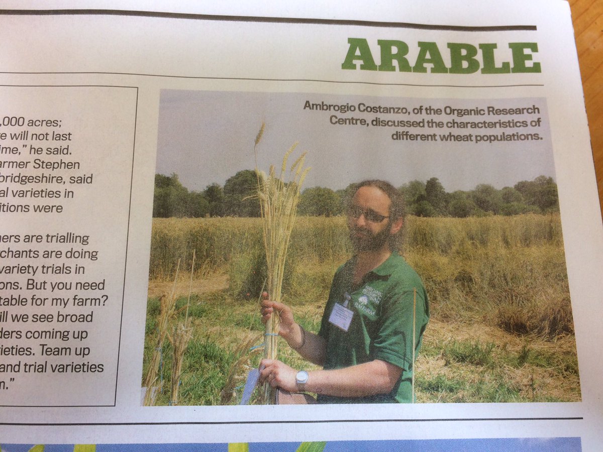 OrgResCent's tweet photo. Great to see @Ambro_ORC in the @FarmersGuardian #NOCC17 #ORCWakelynsPopulation @Arable_Marianne @ofgorganic @organicarable https://t.co/9zBORS0qmC