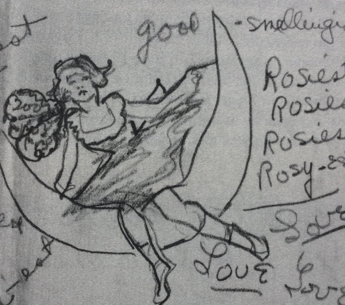 venetianblonde's tweet photo. Born on this day, Montgomery, Alabama: Zelda Sayre, later Fitzgerald. A self-portrait as a ballerina; and at 21. She loved dance &amp; the sea. https://t.co/WDOyISntmg