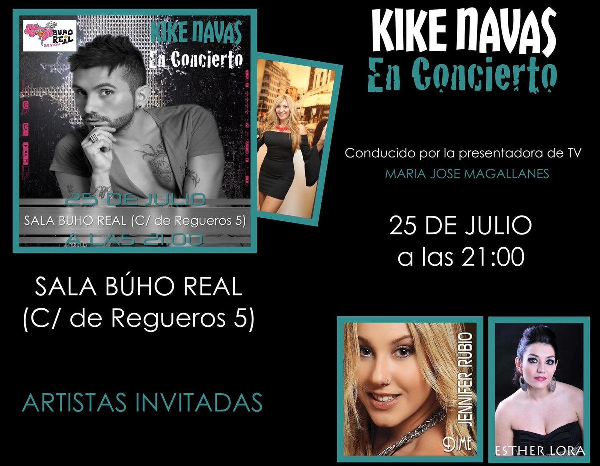 KikeNavasMusic's tweet photo. Si aún no tienes plan para mañana #KikeNavas #Concierto @SalaBuhoReal @JennifeRubioOfi @EstherLoraRomer @pedromf87 #Gira2017 #Noeseladios https://t.co/UDHt1WTOPZ