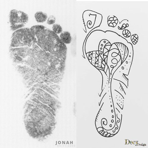 DecyDesign's tweet image. My tribute... #tattoo #son #illustration #feet #ink #sketch #pencil #art #gallery
