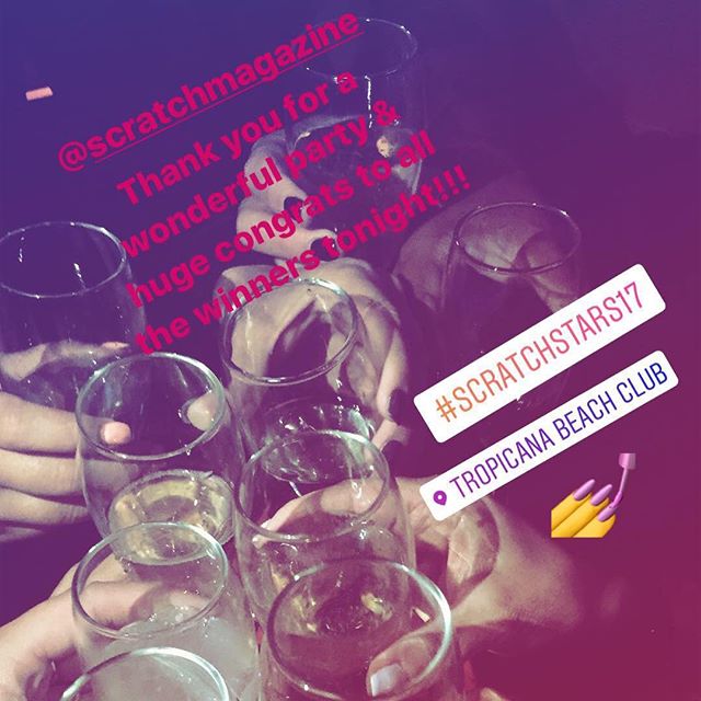 CocoNailBar's tweet photo. Thank you @ScratchMagazine for a wonderful party & huge congrats to all the winners!! #scratchstars17 #aboutlastnight @TropicanaLDN https://t.co/easUi7FMpw