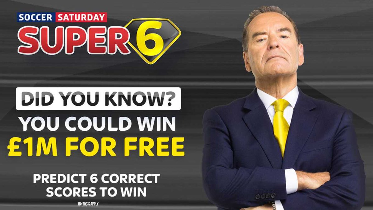 Its back! FREE TO PLAY - Just predict 6 correct scores to win a life changing £1m bit.ly/2rWIaBI