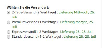 ecomparo's tweet photo. Änderungen der Lieferzeitdarstellung bei Amazon - Darstellung immer noch fehlerhaft https://t.co/fFlzse5nYL https://t.co/xkNqjPzkrA
