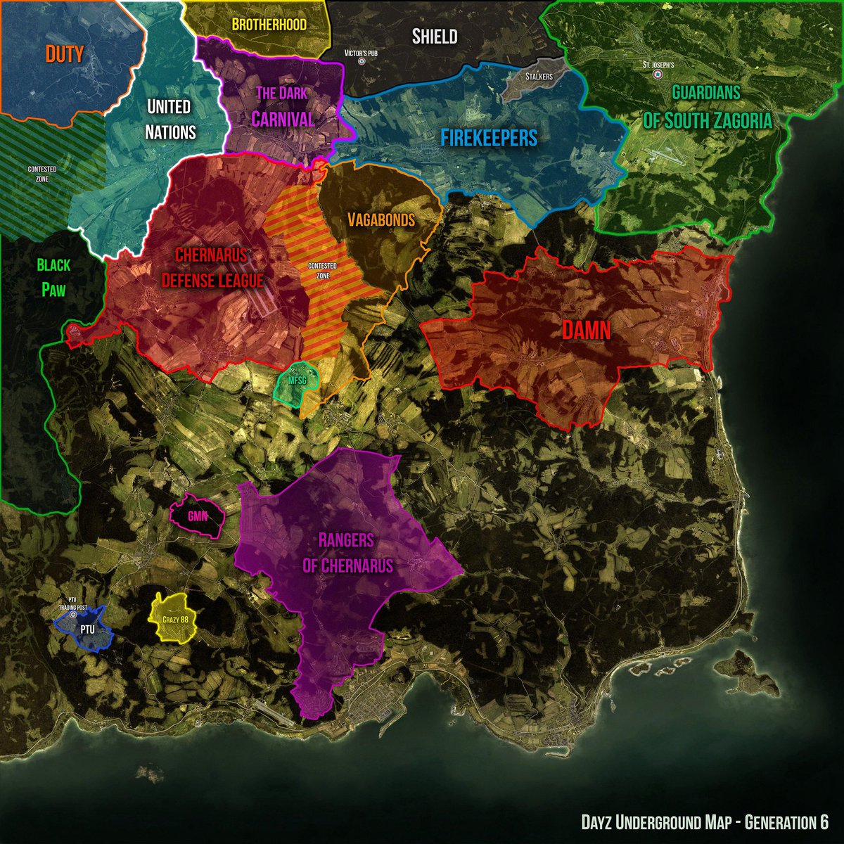 Buy a paper map of Day Z's horrifying world, Chernarus, for $15