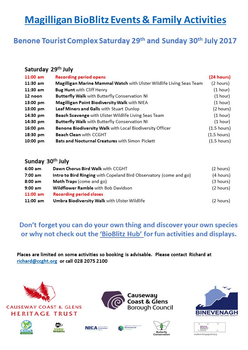 Join <a href="/CausewayCouncil/">Causeway Council</a> and <a href="/CCGHT/">Nicole Tinson</a> for a 24hr #bioblitz on Saturday 29th July