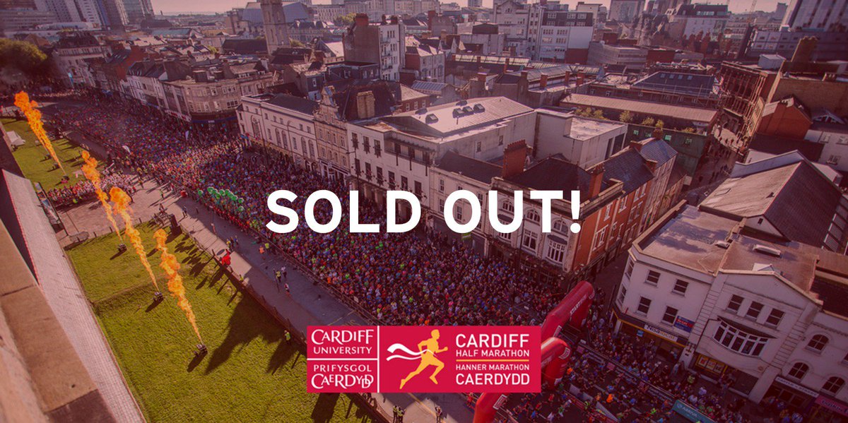 CardiffHalf's tweet photo. It's official - general entries for the 2017 @CardiffUni #CardiffHalf have SOLD OUT! 🏃 https://t.co/fvQJhudfzl https://t.co/tXhb0cjNE1
