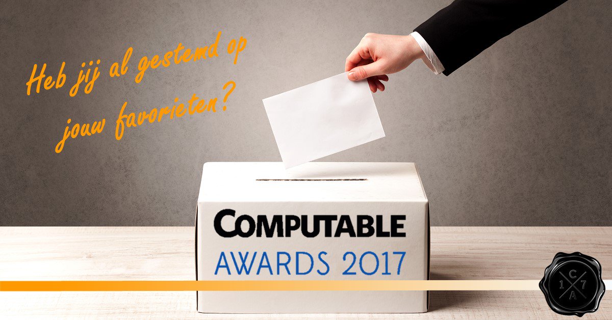 computablenl's tweet photo. Na 3 weken zitten we al op 30.000 stemmen voor de #ComputableAwards 2017! Heb jij al gestemd op jouw favorieten? https://t.co/WN4Yj8D6PE https://t.co/GLXFhp6SW0