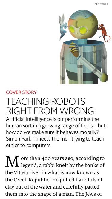 katefedosova's tweet photo. Teaching #robots right from wrong. #ai #ethics  https://t.co/AsHs8Wg2ZA https://t.co/umTkYBHtaN