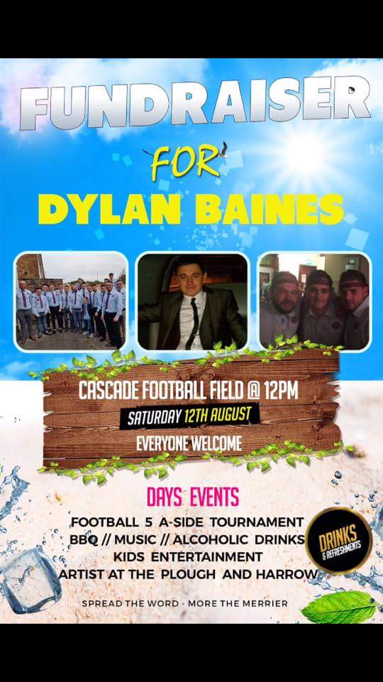 CascadeYC's tweet photo. Cascade Youth Club Fundraiser for Dylan Baines

#upthecade #letsgetitdone #weareone

Come show your support!

Please RT -- CHEERS ALL! https://t.co/4pkE7WqDqT